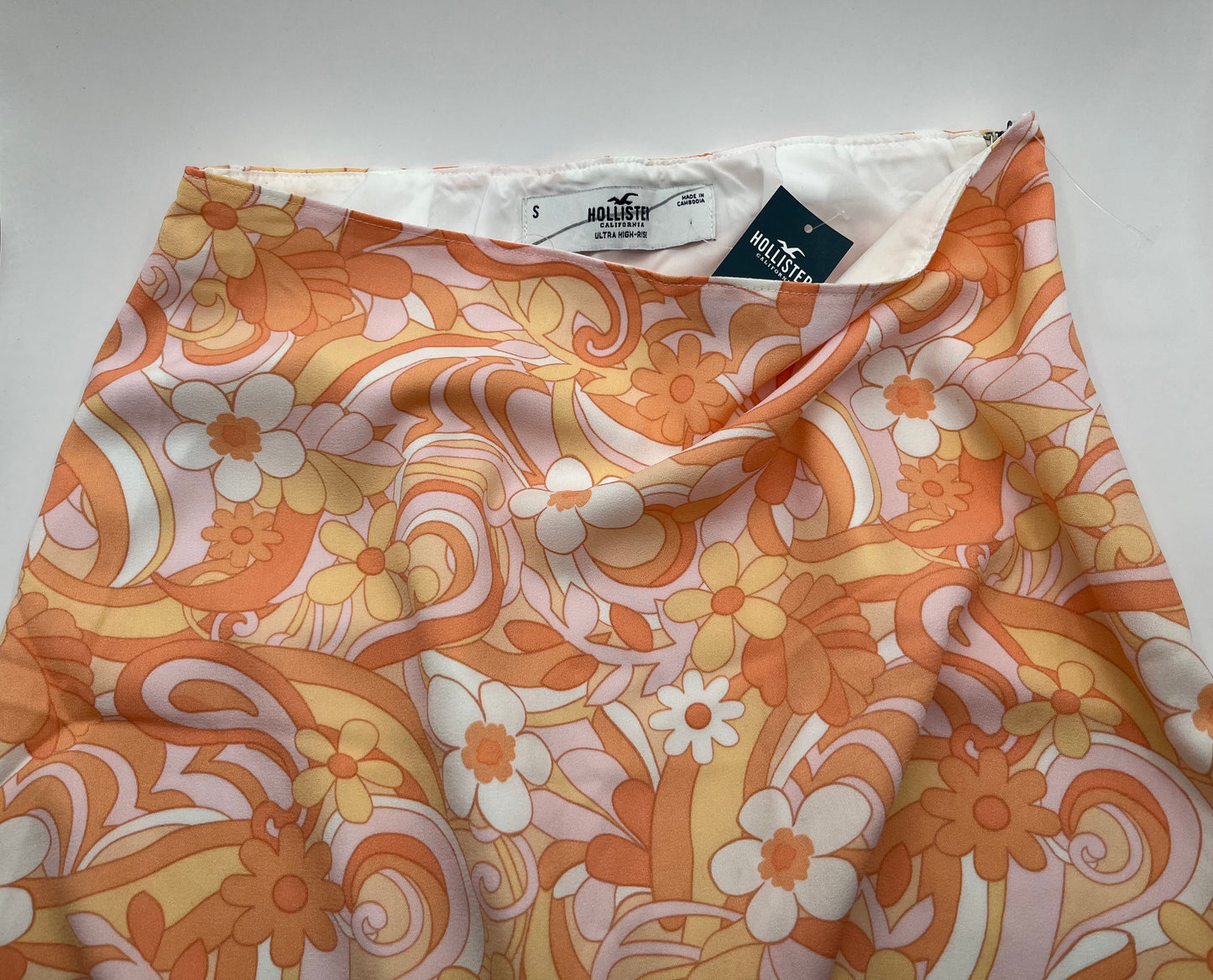 Falda Naranja Hollister